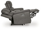 Bleckley Power Reclining Loveseat with Console