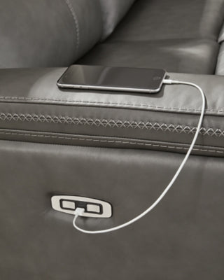 Bleckley Power Reclining Sectional - Furniture World