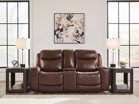 Next Move Power Reclining Loveseat with Console - Furniture World
