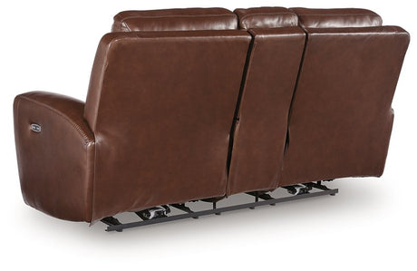 Next Move Power Reclining Loveseat with Console - Furniture World