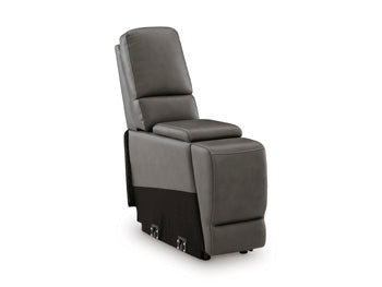 5Z - Pittson Power Reclining Sectional Loveseat with Console - Furniture World