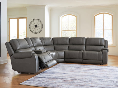 5Z - Pittson Power Reclining Sectional - Furniture World