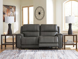 5Z - Pittson Power Reclining Sectional Loveseat - Furniture World