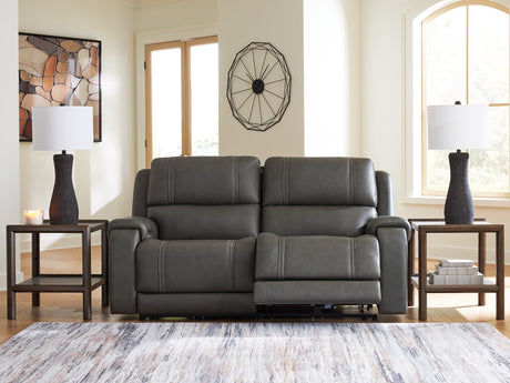 5Z - Pittson Power Reclining Sectional Loveseat - Furniture World