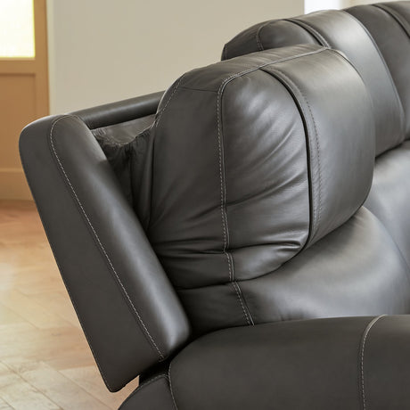 5Z - Pittson Power Reclining Sectional Loveseat - Furniture World