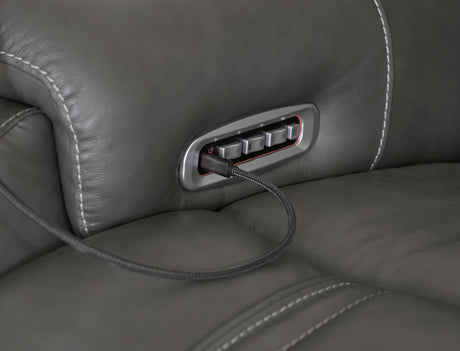 5Z - Pittson Power Sectional Reclining Sofa - Furniture World