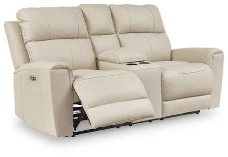 Dahlmoore Power Reclining Loveseat with Console - Furniture World