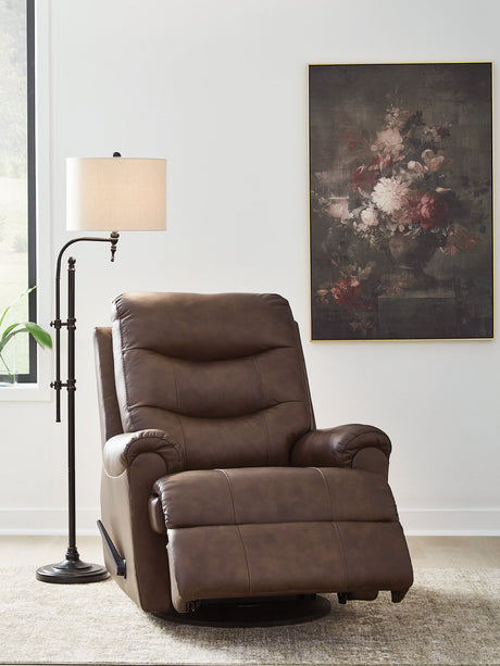 Flynwood Swivel Glider Recliner - Furniture World