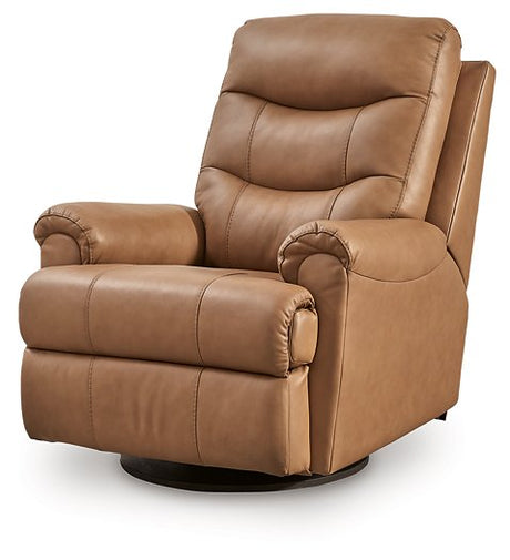 Flynwood Swivel Glider Recliner - Furniture World
