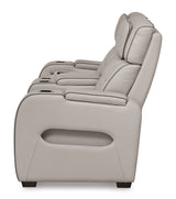 Boyington Power Reclining Loveseat with Console - Furniture World