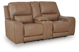 DeepWakes Power Reclining Loveseat with Console - Furniture World