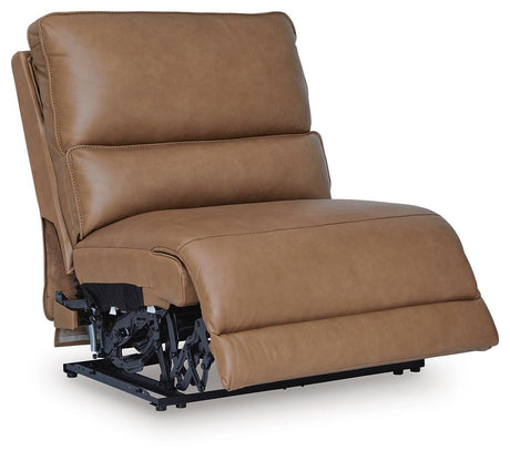 DeepWakes Reclining Sectional with Storage Console - Furniture World
