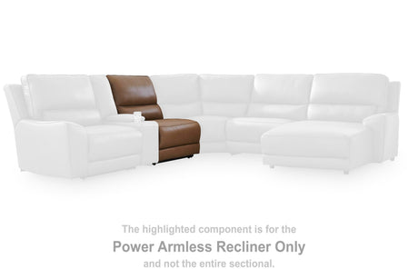 DeepWakes Power Reclining Sectional with Chaise - Furniture World