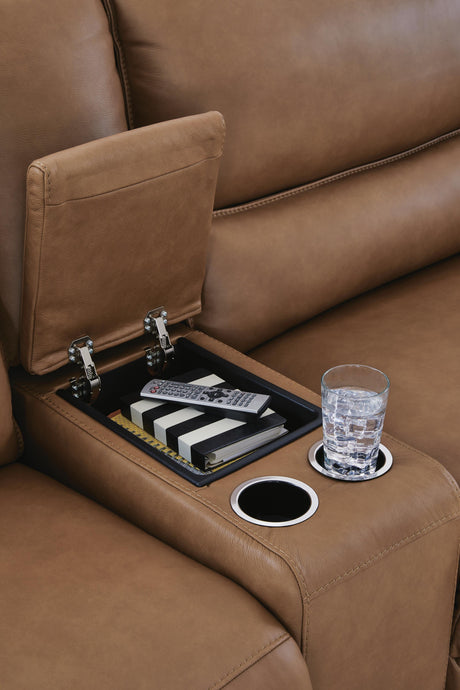 DeepWakes Power Reclining Sectional with Chaise - Furniture World