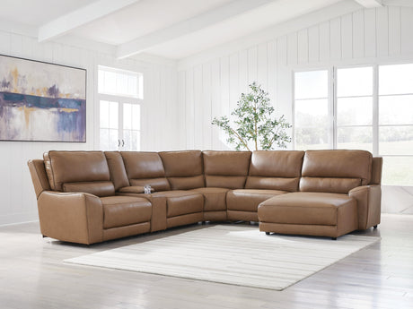 DeepWakes Power Reclining Sectional with Chaise - Furniture World