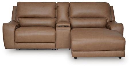DeepWakes Power Reclining Sectional with Chaise - Furniture World