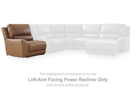 DeepWakes Power Reclining Sectional with Chaise - Furniture World