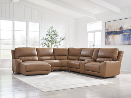 DeepWakes Power Reclining Sectional with Chaise - Furniture World