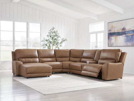 DeepWakes Power Reclining Sectional with Chaise - Furniture World