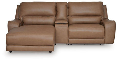 DeepWakes Power Reclining Sectional with Chaise - Furniture World