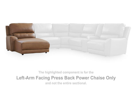 DeepWakes Power Reclining Sectional with Chaise - Furniture World
