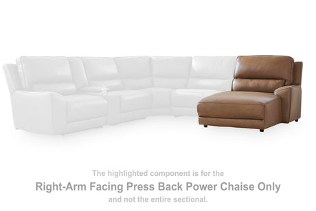 DeepWakes Power Reclining Sectional with Chaise - Furniture World