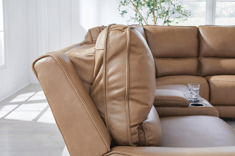 DeepWakes Power Reclining Sectional with Chaise - Furniture World