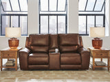 DeepWakes Power Reclining Loveseat with Console - Furniture World