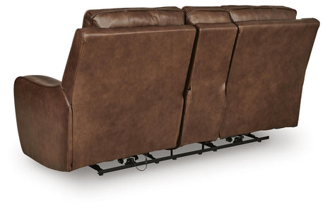 DeepWakes Power Reclining Loveseat with Console - Furniture World