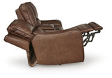 DeepWakes Power Reclining Loveseat with Console - Furniture World