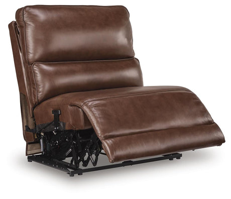 DeepWakes Reclining Sectional with Storage Console - Furniture World