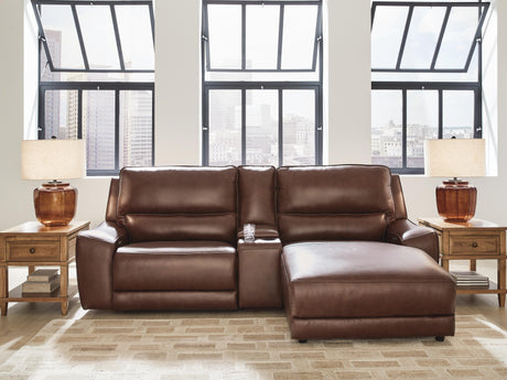 DeepWakes Power Reclining Sectional with Chaise - Furniture World