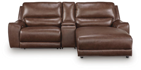 DeepWakes Power Reclining Sectional with Chaise - Furniture World