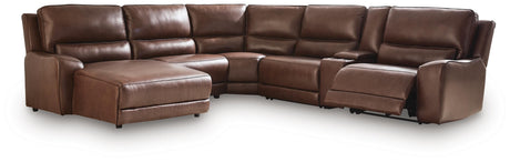 DeepWakes Power Reclining Sectional with Chaise - Furniture World