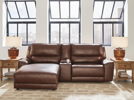 DeepWakes Power Reclining Sectional with Chaise - Furniture World
