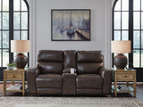 Crossplex Power Reclining Loveseat with Console - Furniture World
