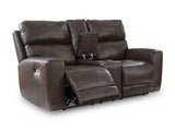 Crossplex Power Reclining Loveseat with Console - Furniture World