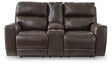 Crossplex Power Reclining Loveseat with Console - Furniture World