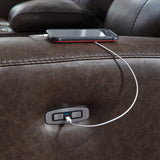 Crossplex Power Reclining Loveseat with Console - Furniture World