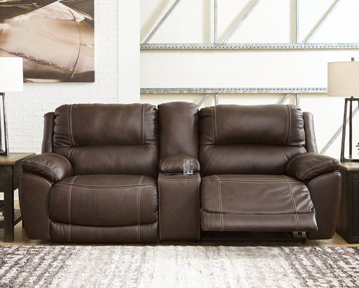 Dunleith 3-Piece Power Reclining Loveseat with Console - Furniture World