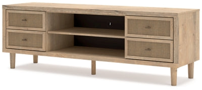 Cielden 72" TV Stand with Electric Fireplace - Furniture World