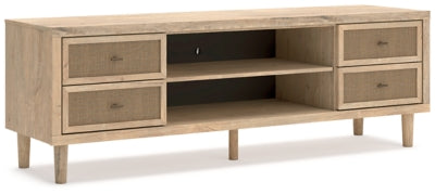 Cielden 72" TV Stand with Electric Fireplace - Furniture World