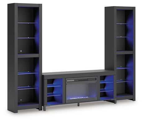 Cayberry Entertainment Center with Electric Fireplace - Furniture World