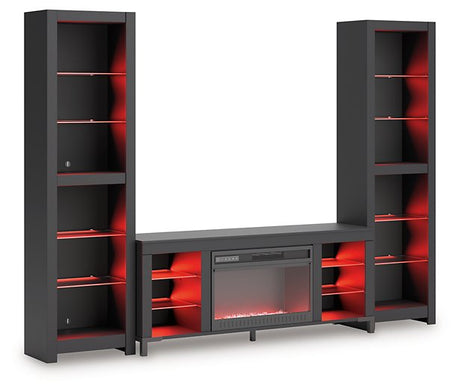 Cayberry Entertainment Center with Electric Fireplace - Furniture World