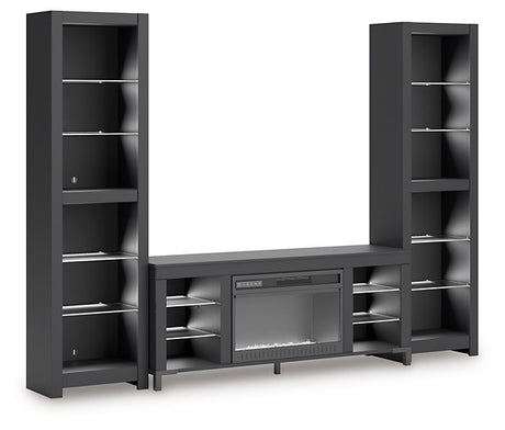 Cayberry Entertainment Center with Electric Fireplace - Furniture World