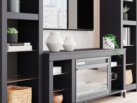 Cayberry Entertainment Center with Electric Fireplace - Furniture World