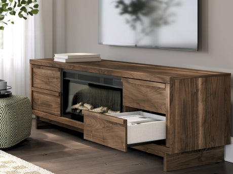 Zadilyn 72" TV Stand with Electric Fireplace - Furniture World