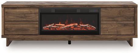 Zadilyn 72" TV Stand with Electric Fireplace - Furniture World
