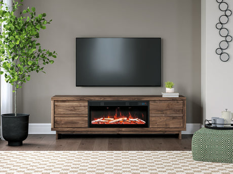 Zadilyn 72" TV Stand with Electric Fireplace - Furniture World