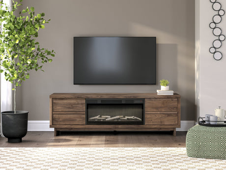 Zadilyn 72" TV Stand with Electric Fireplace - Furniture World